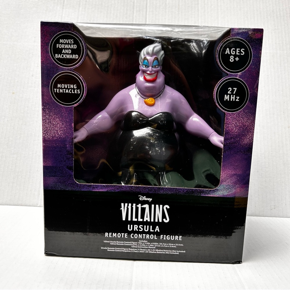 New Disney Ursula Remote Control Figure- Purple and Black.